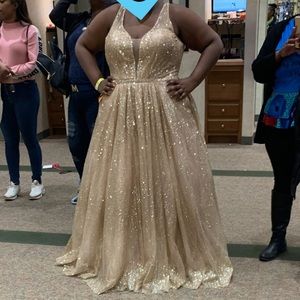 Prom / Formal Dress - Very beautiful glittery/sparkly gold